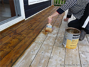 Revêtement pur Terrasse - Peindre un patio - Entretenir une terrasse