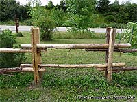 Barrière en bois - Clôture rustique