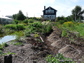 Aménager des Sentiers - Allées de jardin en gravier - Bordure de jardin en rondins