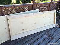Porte Cabanon - Construction et installation d'une porte en bois pour cabanon
