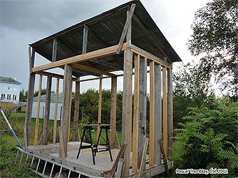 Construire une remise à bois - Entreposage du bois de chauffage