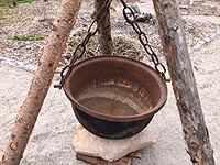 Chaudron en fonte ancien - Marmite en fonte antique - Chaudron à savon